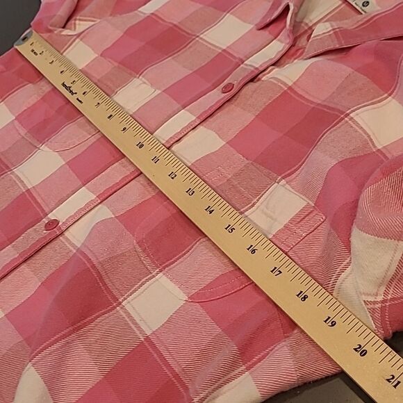 Riders by Lee Pink and White Flannel Button Down Shirt - Picture 5 of 6